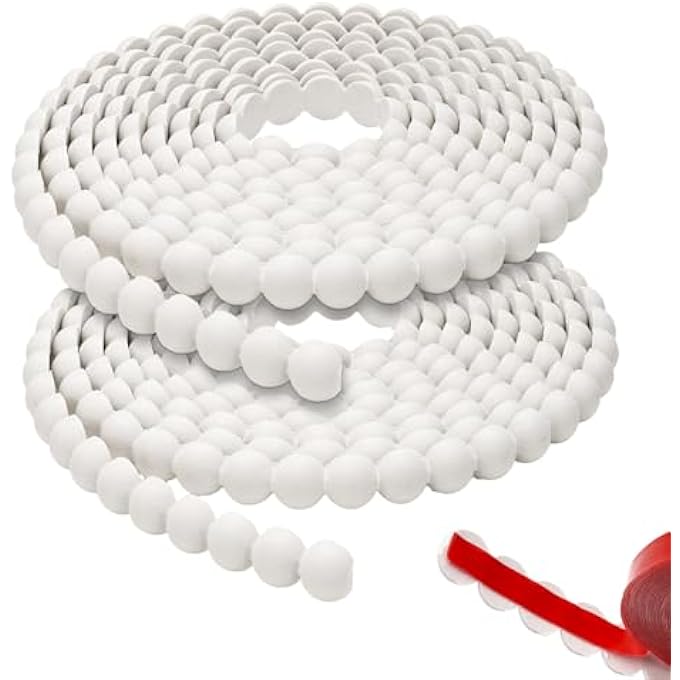 FLEXIBLE MOLDING TRIM PEEL AND STICK FOR WALLS, 0.6'' X 19.6FT 3D HALF-PEARL DECORATIVE DIY WALL TRIM, WATERPROOF CEILING FURNITURE BORDER DECOR MOULDING FOR MIRROR FRAME, CABINET, TV WALL, TILE EDGE - Image 1