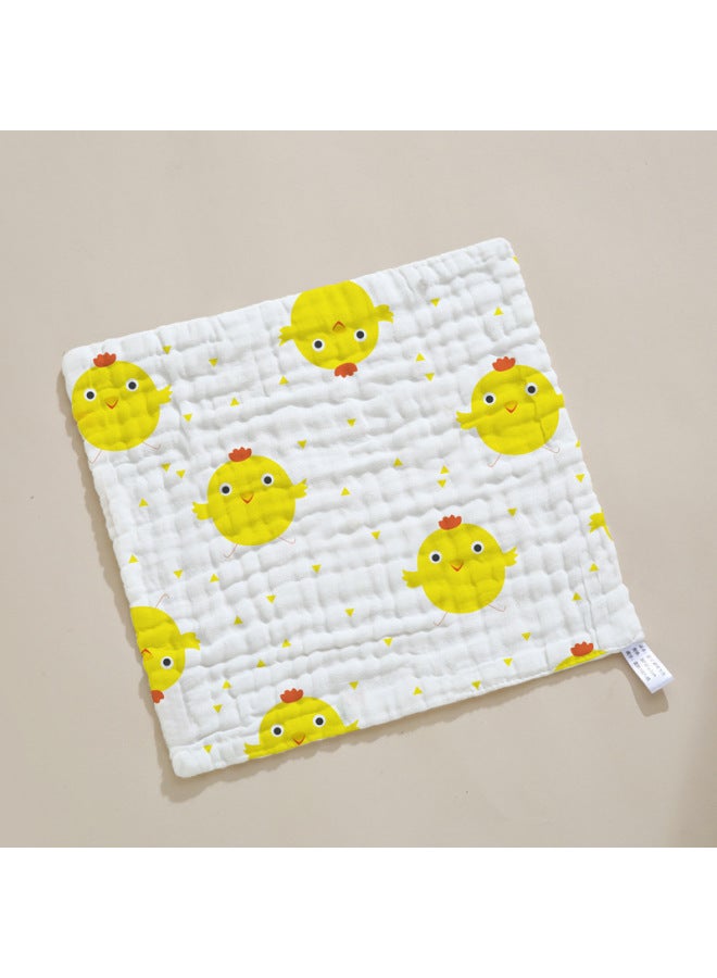 Six Layer Cotton Square Baby Class A High Density Gauze Absorbent Cartoon Printing Children's Towel Cotton