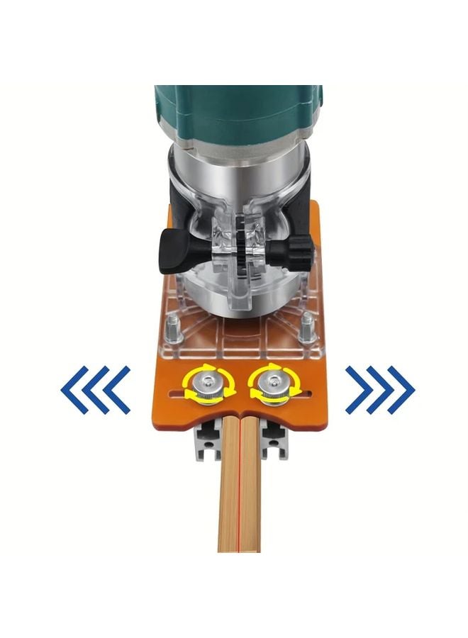 2 في 1 لوحة إدراج منضدة توجيه النجارة من سبائك الألومنيوم والبلاستيك الهندسي 65 مم - Image 5