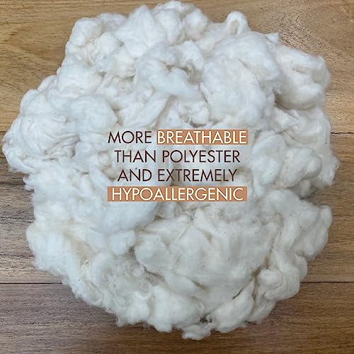 Valengo Fabrics Cotton Stuffing by The Pound - Raw Natural Cotton Filling, Premium Cotton Fiber Fill, Combed Cotton for Pillow Stuffing, Dolls, Stuffed Animals, Nesting Material for Birds, Cotton for Stuffing (1 LB) - Image 3