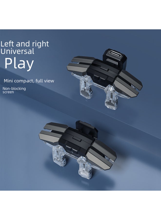 Digital Computer Game Controller Joystick For Pc Console Gaming-Product Color:【JS65 Physics】 Six Finger on-Black - Image 2