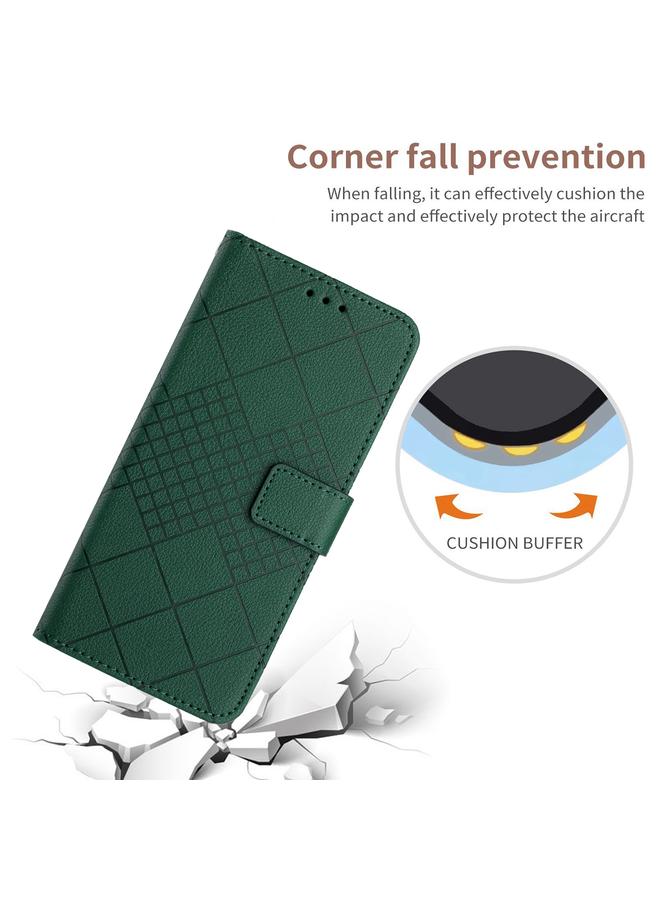 S-TOP Case For Motorola Moto G Play 5G 2024 Rhombic Grid Texture Leather Phone Case - Image 5