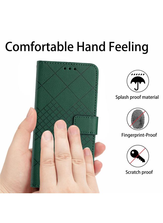 S-TOP Case For Motorola Moto G Play 5G 2024 Rhombic Grid Texture Leather Phone Case - Image 3