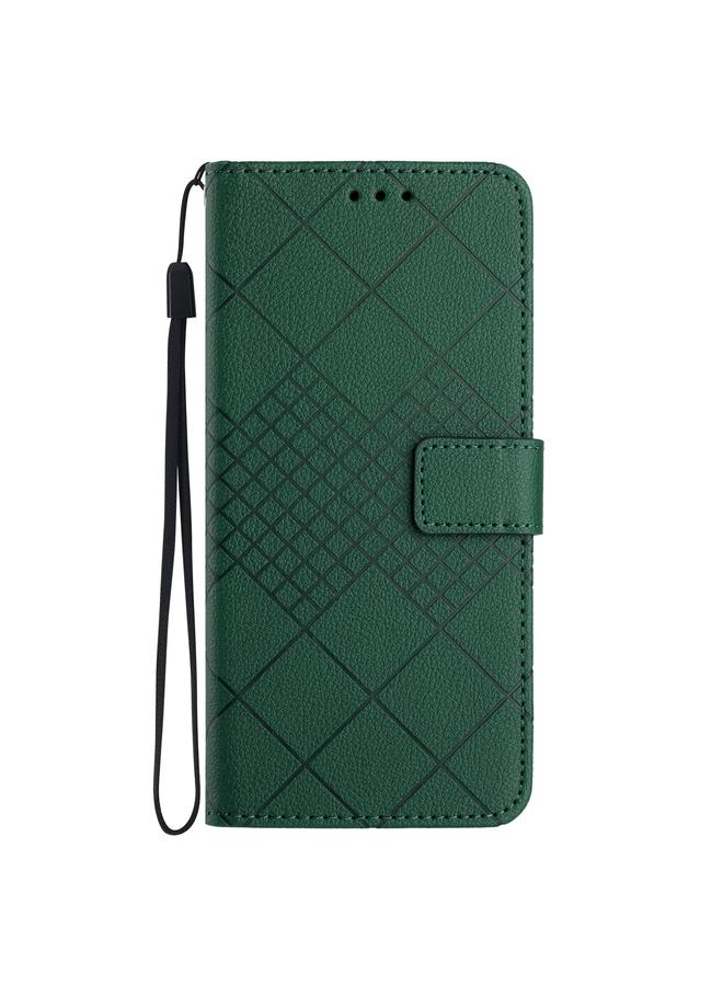S-TOP Case For Motorola Moto G Play 5G 2024 Rhombic Grid Texture Leather Phone Case - Image 2
