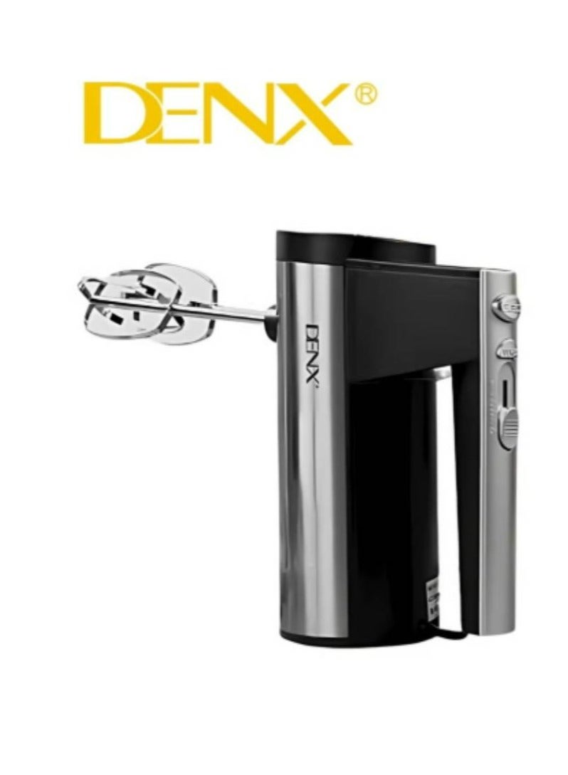 دينكس مضرب بيض وعجان كهربائي 200 واط بـ 5 سرعات وشفرات ستانلس ستيل – DENX DX3210