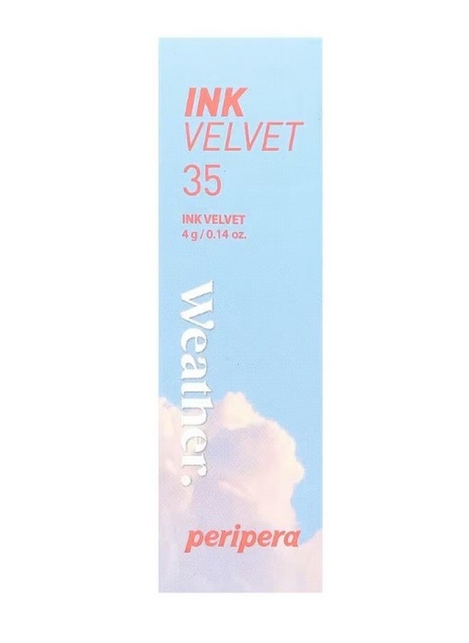 Peripera Ink Velvet Lip Tint Weather 35 Spring Salmon 0.14 oz 4 g  - Image 2