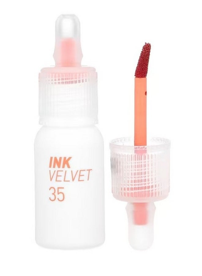 Peripera Ink Velvet Lip Tint Weather 35 Spring Salmon 0.14 oz 4 g  - Image 1