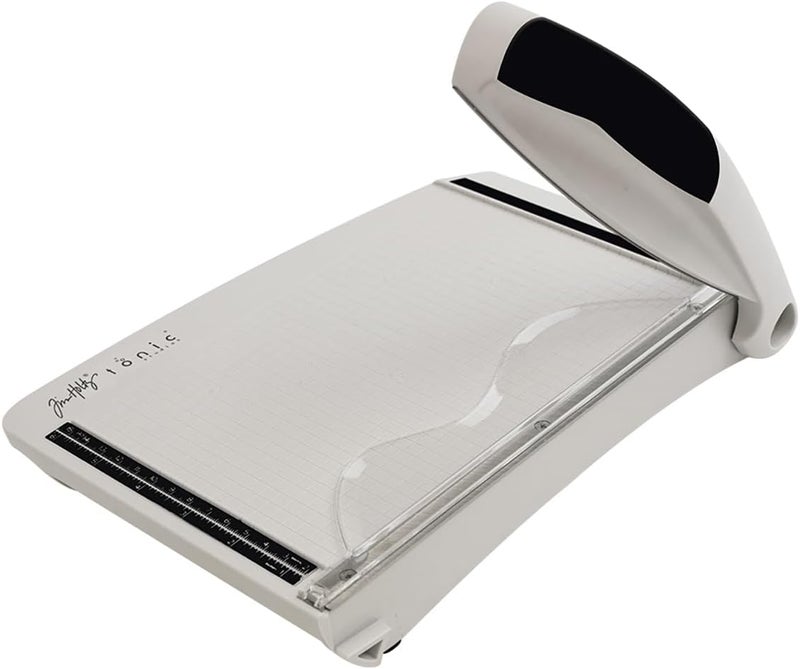 TONIC STUDIOS Paper Cutter Tool - Guillotine Paper Trimmer for Scrapbooking, Vinyl, and Craft Paper - 8.5 Inch Cutting Length with Ruler and Grid Lines - Image 3