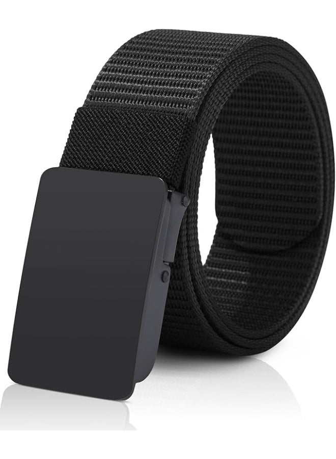 Men's Braided Belt - Smooth Automatic Buckle, Lightweight Nylon Braided Belt, Adjustable and Durable, Adjustable Trim - Image 1