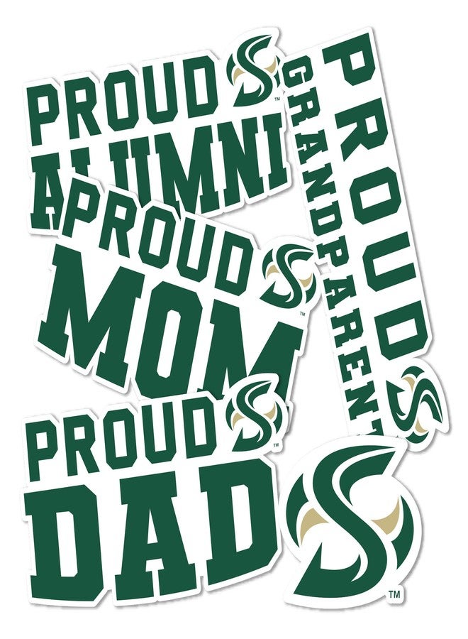 Desert Cactus California State University Sacramento Sticker Hornets Sheet Vinyl Decal Laptop Water Bottle Car Scrapbook (Family Full Sheet) - Image 1
