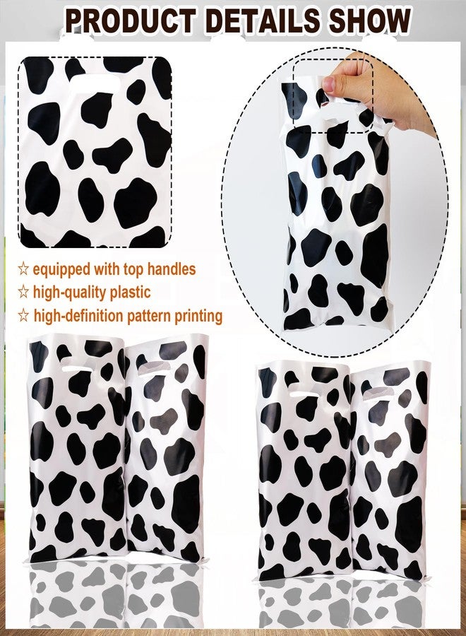 HEPAPATE 40Pcs Cow Print Treat Candy Bags,Cow Print Goodie Bags,Cow Print Party Favors Bags Cow Print Theme Gift Bags for Kids Birthday Party Decorations,Cow Print Themed Party Supplies - Image 3