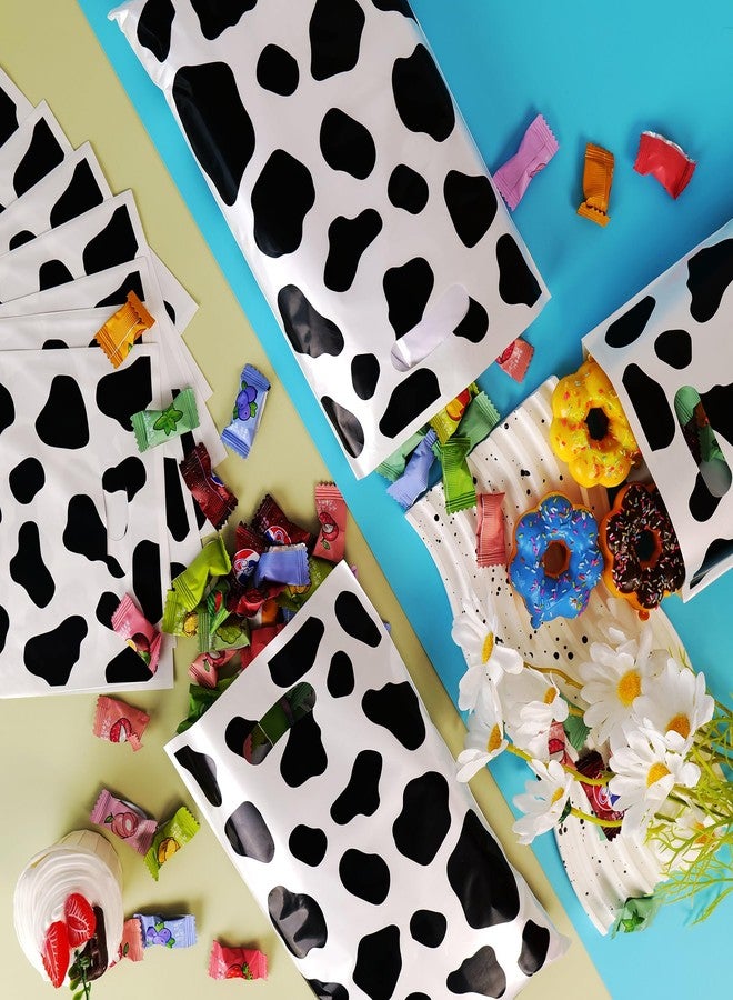 HEPAPATE 40Pcs Cow Print Treat Candy Bags,Cow Print Goodie Bags,Cow Print Party Favors Bags Cow Print Theme Gift Bags for Kids Birthday Party Decorations,Cow Print Themed Party Supplies - Image 5