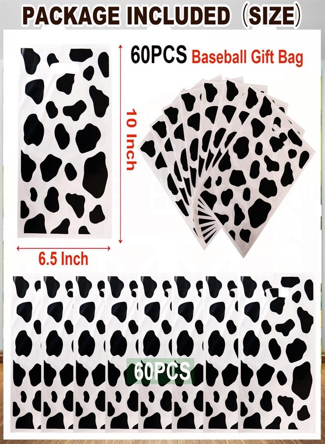 HEPAPATE 40Pcs Cow Print Treat Candy Bags,Cow Print Goodie Bags,Cow Print Party Favors Bags Cow Print Theme Gift Bags for Kids Birthday Party Decorations,Cow Print Themed Party Supplies - Image 2