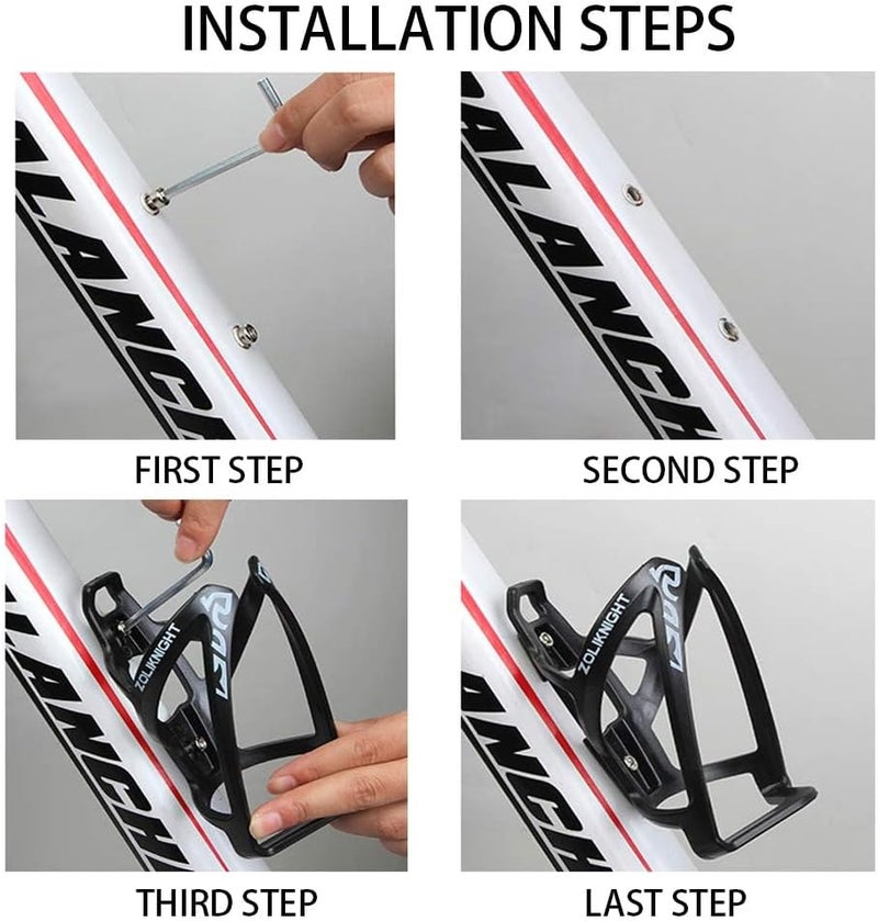 BIGTHREE Bicycle kettle rack with mounting accessories + 21 ounces of food-grade bicycle kettle, Lightweight Bike Bottle Holder suit, suitable for road, mountain, and children's bikes - Image 5