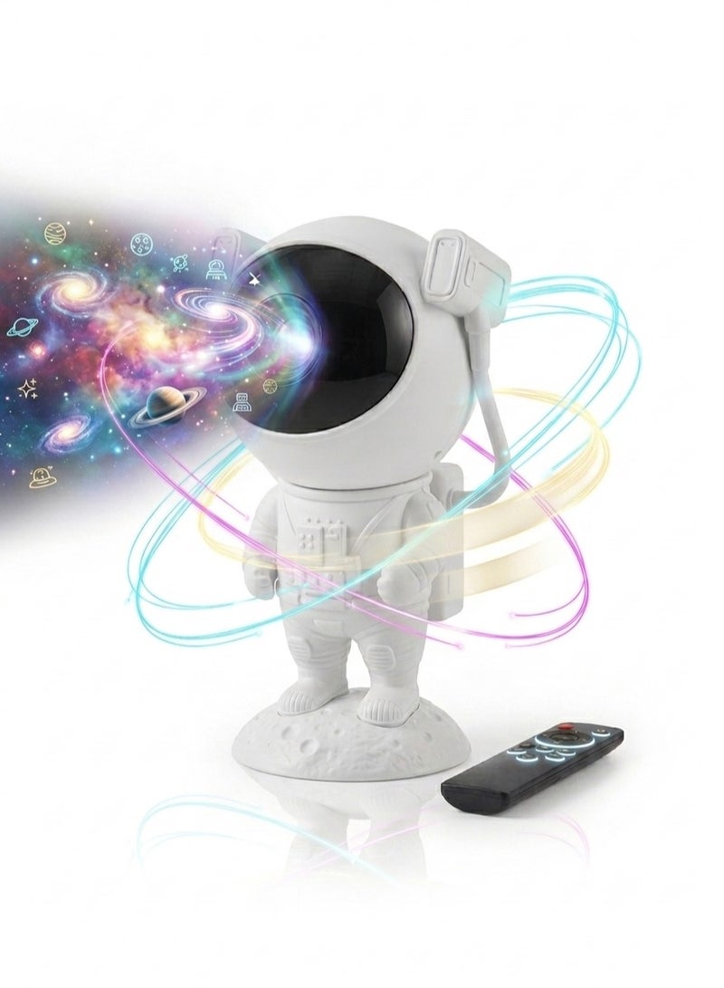 Astronaut Galaxy and Nebula Projector - Bedroom Night Light with Remote Control & 360° Adjustable Angle, Multi-Color Starry Sky Projector, Perfect Gift for Kids and Adults - Image 1