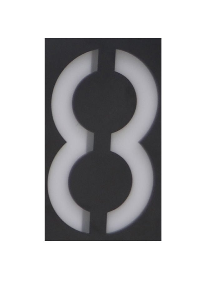 NIBEMINENT Waterproof Figure Number Plate Digital Display Light Black 20 X 10 6centimeter