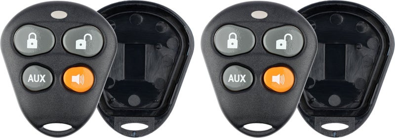 KeylessOption Keyless Entry Remote Control Starter Car Key Fob Case Shell Outer Cover Button Pads for Viper Automate Alarms (Pack of 2) - Image 5