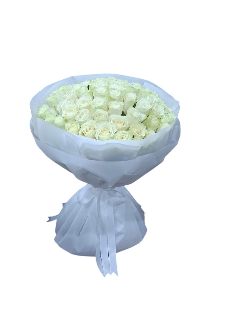 BYYU 75 White Beauty Roses