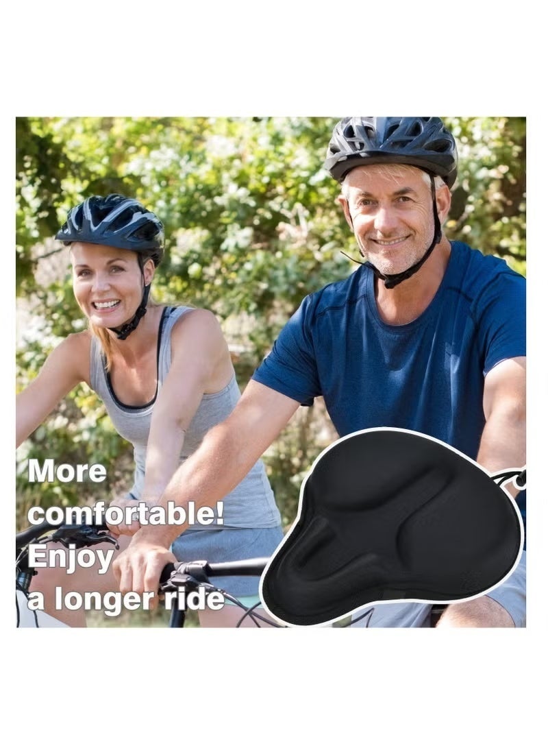 Arabest Exercise Bike Seat Cushion Cover, Bicycle Saddle Cover with Wide Foam and Extra Soft Gel Padded for Women and Men - Image 5