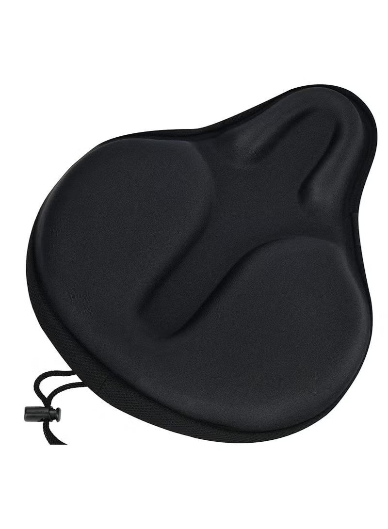 Arabest Exercise Bike Seat Cushion Cover, Bicycle Saddle Cover with Wide Foam and Extra Soft Gel Padded for Women and Men - Image 3