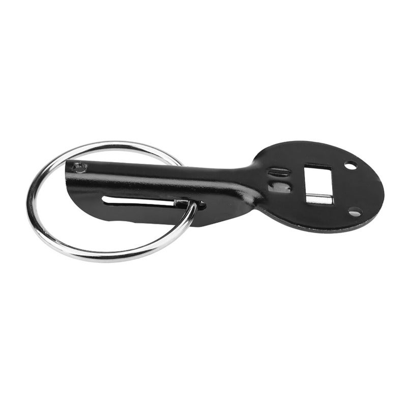Hood Pin Lock: Black Universal Fit - Vibration Prevention Bonnet Hood Pin for Racing Sport Car Engine Bay Secure - Image 1