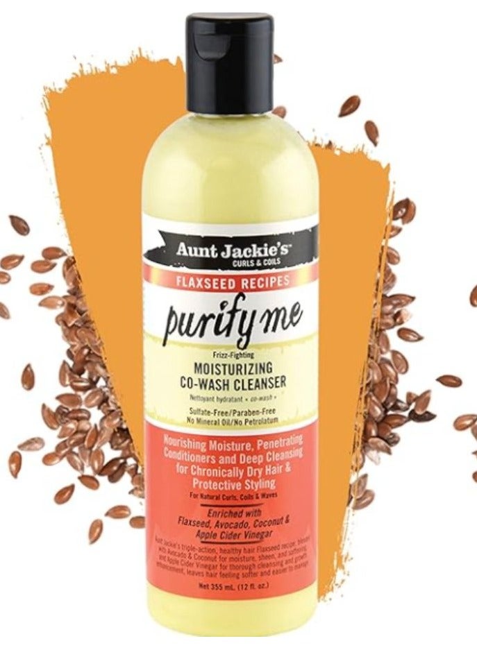 أنت جاكيز وصفات بذور الكتان بوريفاي مي مرطب غسول مشترك 355 مل - Image 1