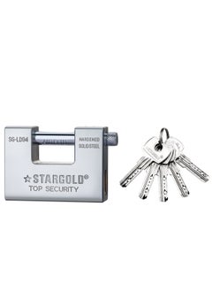 Stargold 94MM Rectangular Pad Lock Anti-Cut Shackle  - Image 1