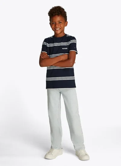 TOMMY HILFIGER Kids Embroidered Pique T-Shirt