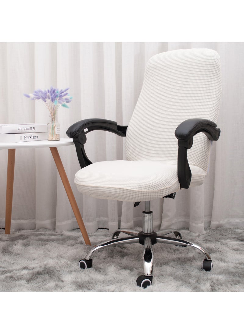 Generic Office Chair Cover Stretch Jacquard Office Computer Chair Seat Covers Removable Washable Anti-dust Waterproof Desk Chair Seat Cushion Protectors For Office Computer Chairs(Not Chair Include)  - Image 2