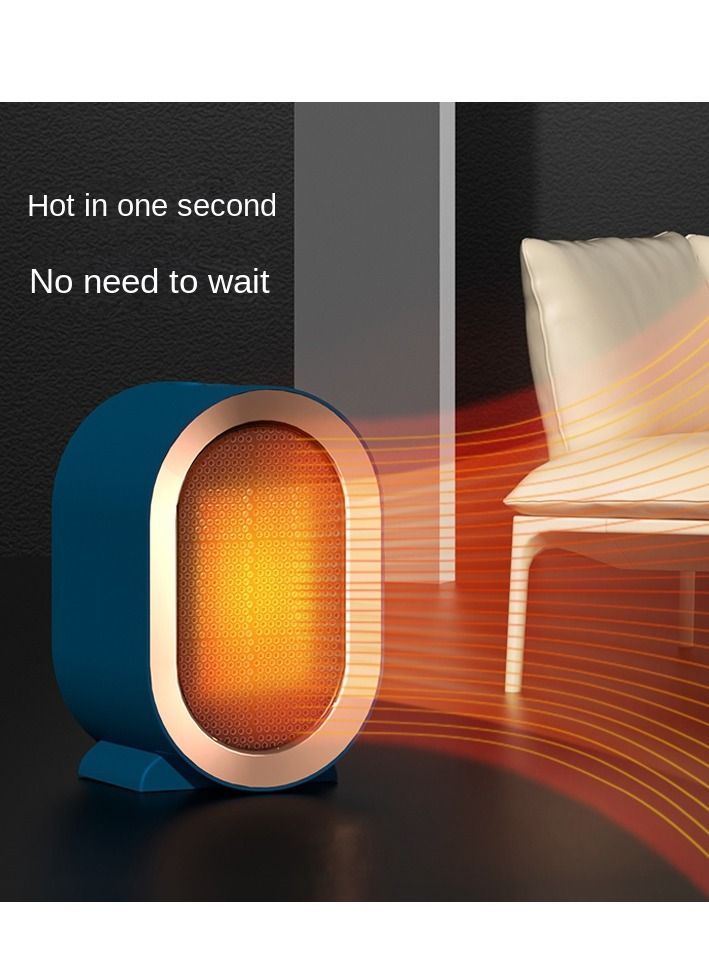 Loquat Blue Personal Heater Mini Desktop Heaters for Office and Home Energy Efficient Electric Air With UK Plug  - Image 3