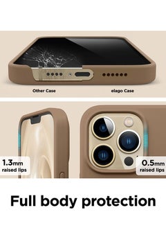 Elago Silicone for iPhone 13 Pro MAX Case Cover - Brown  - Image 5