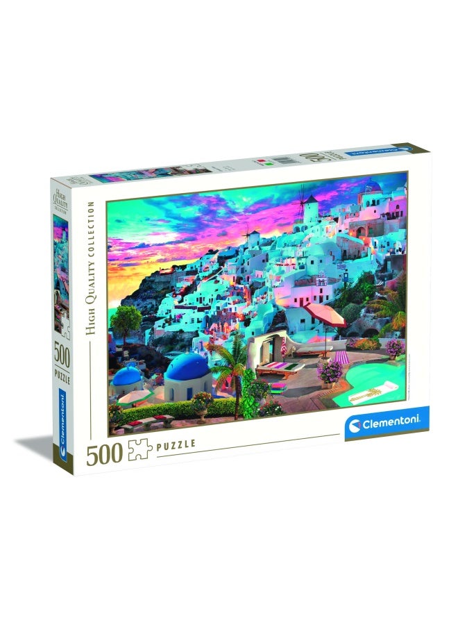 Clementoni Collection-Greece View, Puzzle 500 Pieces for Adults and Children 14 Years, Skill Game for the Whole Family, Multicoloured (35149) - Image 1