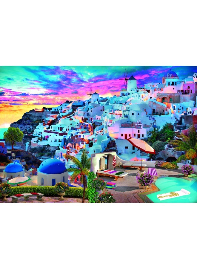 Clementoni Collection-Greece View, Puzzle 500 Pieces for Adults and Children 14 Years, Skill Game for the Whole Family, Multicoloured (35149) - Image 2