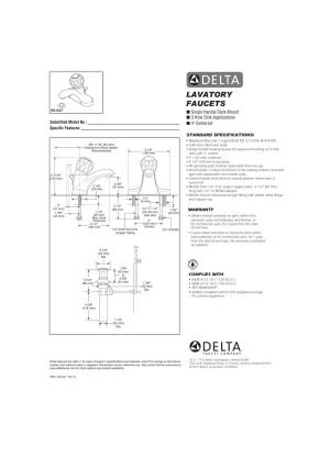 Delta FAUCET B512LF, Chrome - Image 3