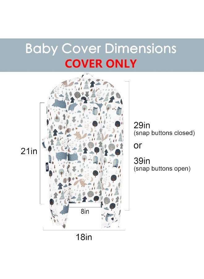 مكسي Infant Lounger Baby Nest Replacement Cover | Hypoallergenic | Premium | 【Fits Dockatot Deluxe+】 (Cover Only) (Forest) - Image 2