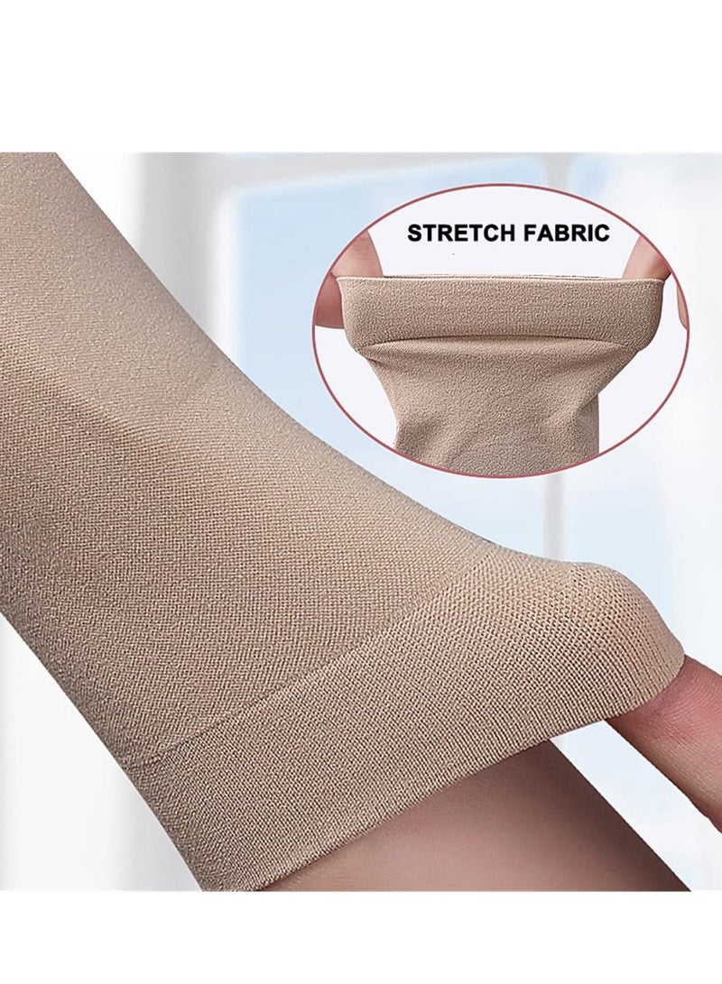 Arthritis Compression Gloves for Men and Women, Ultra Thin Fingerless Support Sleeves with Gel Pads, Breathable Wrist Braces for Pain Relief  - Image 5