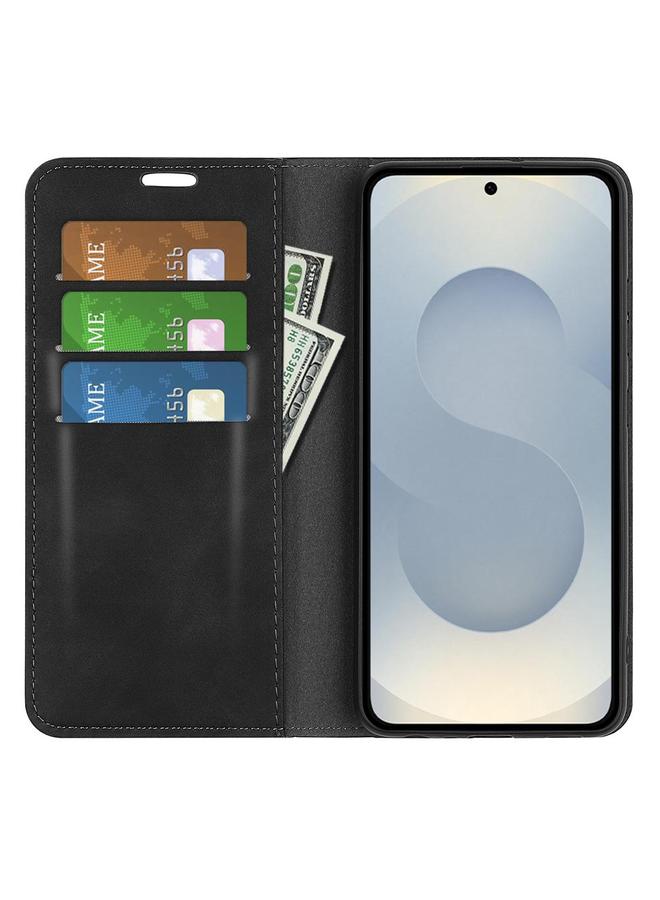 اس-توب جراب هاتف Samsung Galaxy S25 Edge 5G جراب هاتف جلدي مغناطيسي قابل للسحب - Image 4