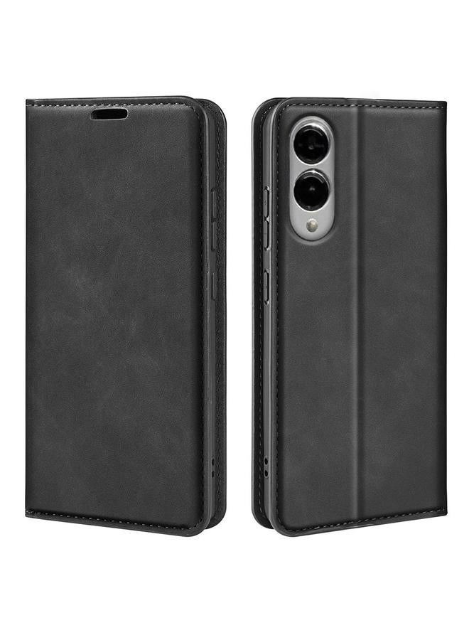 اس-توب جراب هاتف Samsung Galaxy S25 Edge 5G جراب هاتف جلدي مغناطيسي قابل للسحب - Image 1