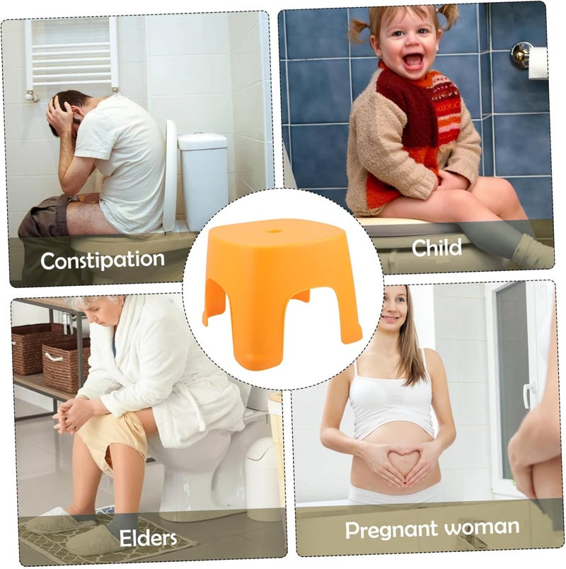 SAFIGLE Colorful Portable Bathroom Stool for Ergonomic Step Stool for Bathing Shoe Changing More and Multi Functional Design for Home Use - Image 3