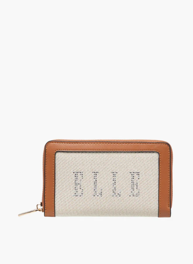 ELLE Embellished Zip Around Wallet