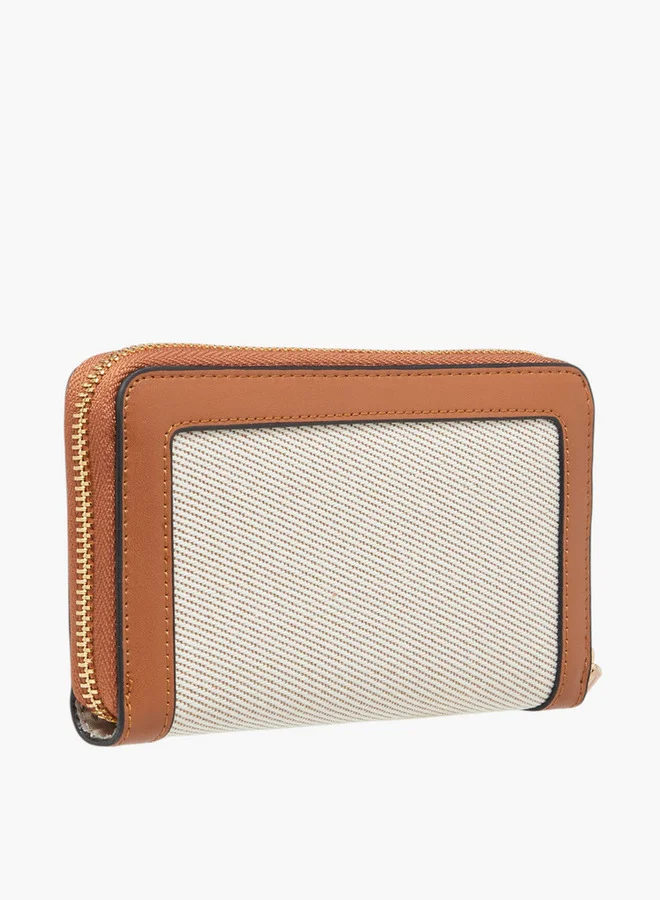 ELLE Embellished Zip Around Wallet