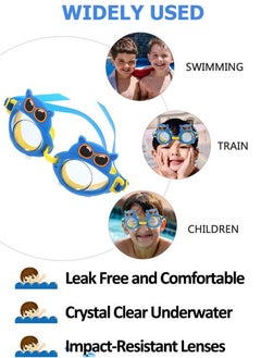 QUTOOB Swim Goggles for Kids Super Cute Swimming Goggles With Clear and Wide Vision, No Leaking Swimming Goggles UV Protection Swim Eye Wear Glasses, , Soft And Durable Swimming Goggles For Children  - Image 4