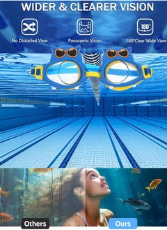 QUTOOB Swim Goggles for Kids Super Cute Swimming Goggles With Clear and Wide Vision, No Leaking Swimming Goggles UV Protection Swim Eye Wear Glasses, , Soft And Durable Swimming Goggles For Children  - Image 2