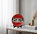 AlphaDesignLuxe 8 Ceramic Decorative Wall Plate Red Portrait ItalianStyle Modern Art Design Elegant Tabletop or Wall Dcor Accent GiftReady with Hanging Hook Wooden Stand Hidden Gaze - Image 3