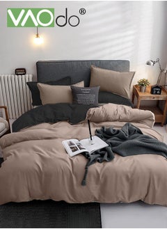 VAOdo Bedding Queen Fitted Sheet Set  Deep Pocket Soft Microfiber -Shrinkage and Fade Resistant Comforter Set Skin Friendly Bedding Set Including Fitted Sheet Duvet Cover and 2 Pillows Comforter Sets  - Image 1