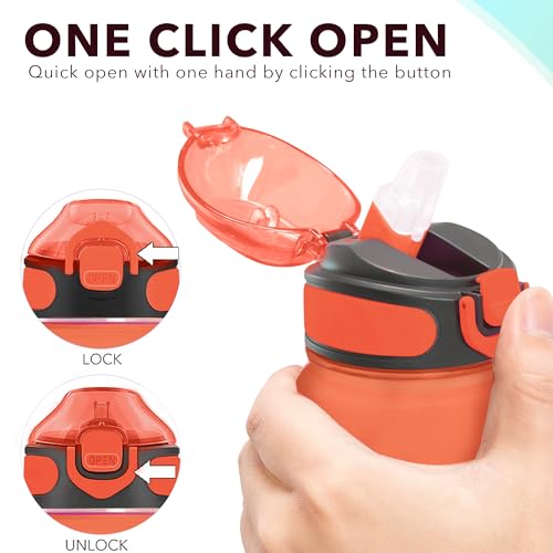 Enerbone 32 oz Drinking Water Bottle with Times to Drink and Straw, Motivational with Carrying Strap, Leakproof BPA & Toxic Free, Ensure You Drink Enough Water for Fitness Gym Outdoor - Image 5