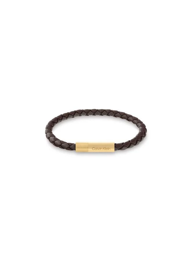 CALVIN KLEIN FABRIC LEATHER BRACELET