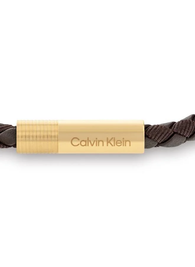 CALVIN KLEIN FABRIC LEATHER BRACELET