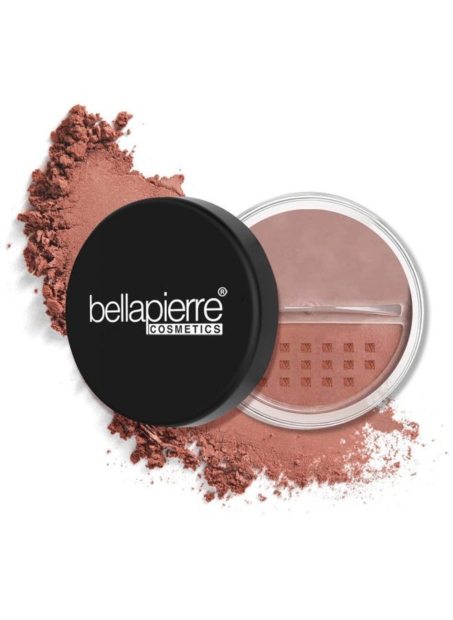 BellaPierre Mineral Blush | Warm Dewy Complexion | Non-Toxic & Paraben Free | Hypoallergenic | Loose Powder - 0.3-Ounce – Amaretto  - Image 1
