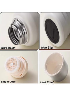 TYCOM Thermal isulated Water Bottle 1000 ML 316 Stainless Steel Double Wall Vacuum insulated Water Bottles for Hot Cold Water Gym Bottle Flask Bottle Side Handle White.  - Image 5